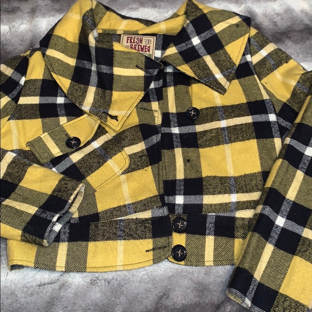 Plaid bomber jacket
